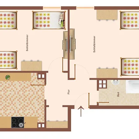 Apartment Vaz Langerfeld Fuer Fachkraefte Und Monteure, Tv, Wlan, Kueche, Nahe 3m Und Ede *